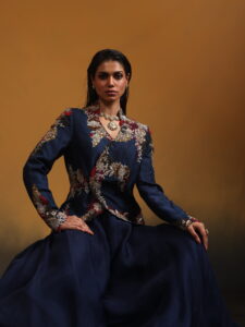 Embroidered Jacket with Bottom.