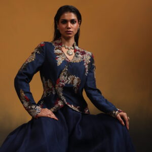 Embroidered Jacket with Bottom.